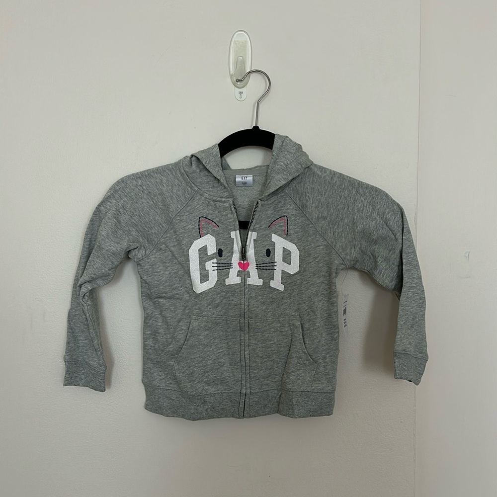 Gap Baby Grey Zip Up Sweatshirt